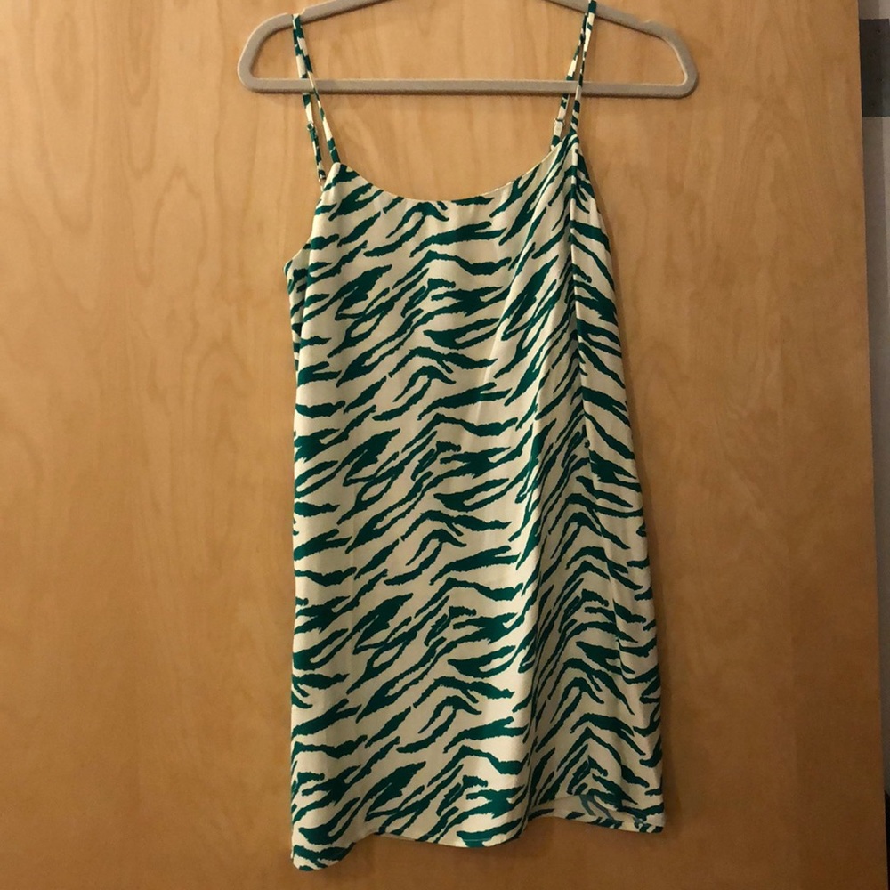 Reformation tiger print mini dress size 2